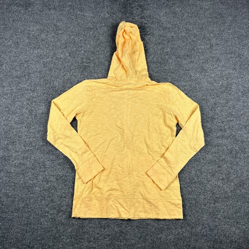 Eddie Bauer Hoodie Adult Small Yellow Full Zip Slub Long Sleeve Womens NWT NEW - Picture 2 of 11