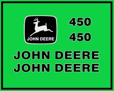 John Deere 450 Crawler Dozer Decals Set JD Stickers Vinyl 3M Tractor Bull 450 John Deere 450 Crawler Dozer Decals Set JD Stickers Vinyl 3M Tractor Bull 450