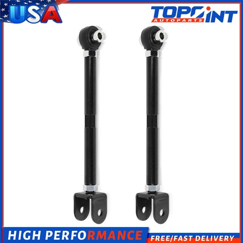 Black For Nissan 240SX 89-94 S13 1995-1998 S14 Rear Adjustable Toe Arm Set of 2 - Picture 4 of 5