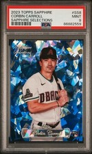 2023 Topps Chrome Sapphire Sapphire Selections Corbin Carroll PSA 9