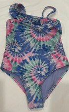 Angel Beach Kids multicolor one piece swimsuit 4 Girls Summer