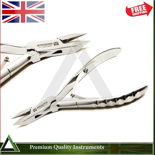 Professional Manicure Pedicure Ingrown Nipper Clippers Thick Nails Cutter Set 3 - Picture 2 of 4