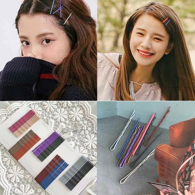 24x Candy Color Metal Hair Clips Bobby Pins Accessories Wavy Hair