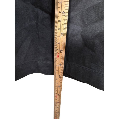 J.Crew Short-Sleeve Midi Shirtdress Button Front office Pockets Black Size 8 - Picture 7 of 9
