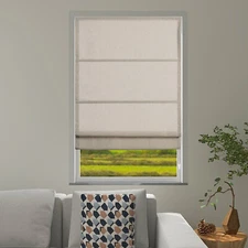 CUSTOM CUT Light Filtering Room Darkening Roman Window Shade Corded Roller Blind