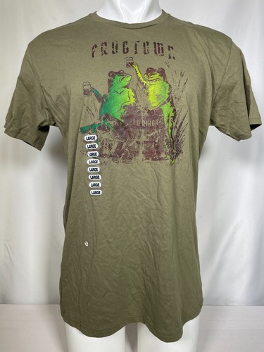 Frogtown Los Angeles River Military Green Drab Olive T-Shirt Men's LARGE NWT - Bild 1 von 7