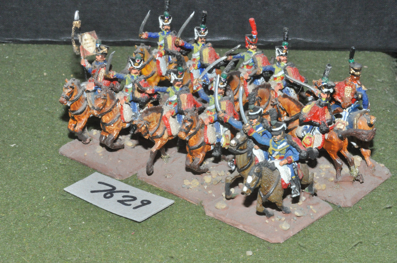 25mm napoleonic french - hussars 12 cavalry painted metal - cav (7629) 25mm napoleonic french - hussars 12 cavalry painted metal - cav (7629)