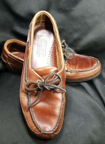 AUTÉNTICOS ZAPATOS DE BARCO SEBAGO MUELLES MARRONES ACEITADOS TALLA 9 - Imagen 11 de 21
