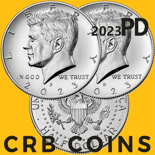 2023 P&D United States Kennedy Half Dollar 2 Coin Set - KM#A202b - (BU) - HD23PD