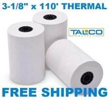 (6) STAR SM-T300i ( 3-1/8" x 110' ) THERMAL PAPER ROLLS  ~FAST FREE SHIPPING~