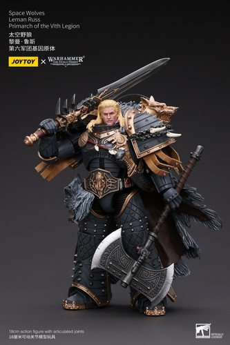Figura 1/18 JOYTOY x Warhammer Space Wolves Leman Russ Primarca de la VI Legión - Imagen 3 de 14