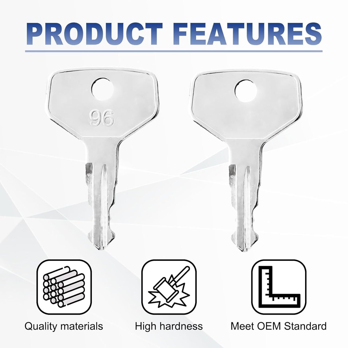 10PCS Linde 702 JUNGHEINRICH 28520490 Keys For Mic Komatsu