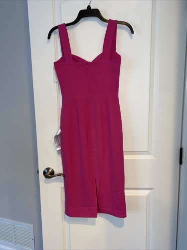 VESTIDO LA POBLACIÓN Nicole Sweetheart Cuello Cóctel Fucsia Vestido Talla XS $148 - Imagen 7 de 8