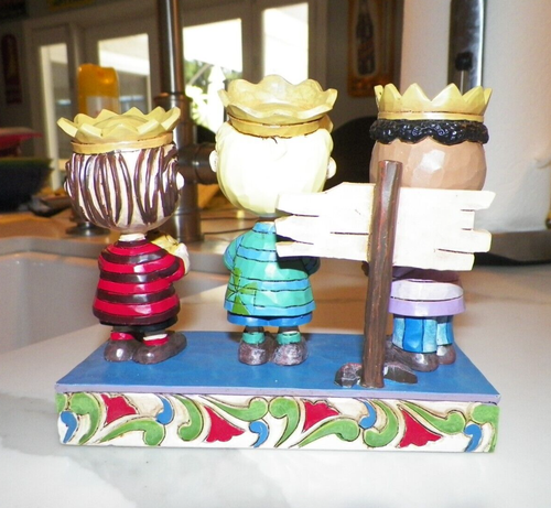 JIM SHORE PEANUTS PRACTICE MAKES PERFECT THREE KINGS 2015 NIB - Picture 3 of 7