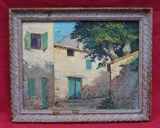 Boris KALININE Village Russian School Oil Canvas Signed