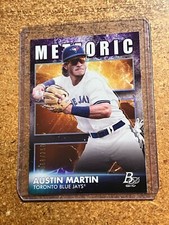 2021 Bowman Platinum Baseball Meteoric # Met-2 Austin Martin Serial #'d 068/250 