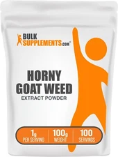 BulkSupplements Horny Goat Weed Extract Powder - 1g per Serving
