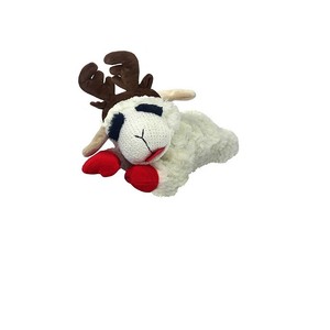 holiday lamb chop dog toy