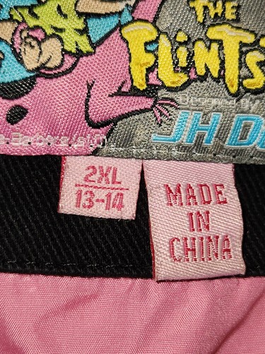 Pebbles Hanna Barbera Flintstone Scooby Varsity Jacket Letterman Youth 2XL 13-14 - Picture 13 of 24