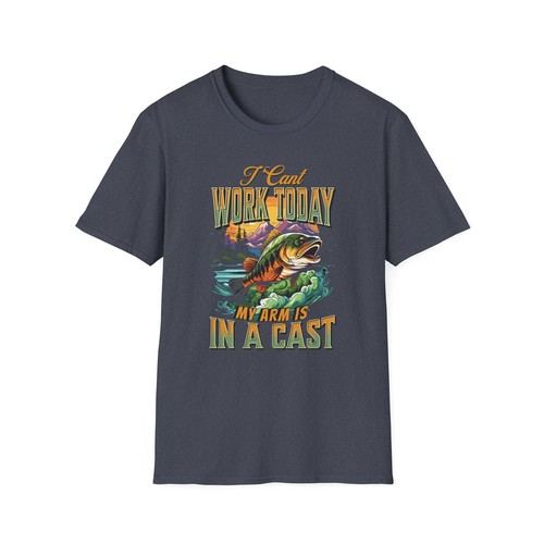 Camiseta de pesca divertida I Can't Work Today My Arm Is In A Cast Graphic Tee - Imagen 38 de 45