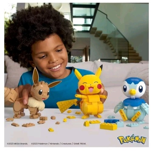 MEGA POKÉMON Mega Construx HWX16 Build & Show Trio 583 PCS. BUILDING BLOCKS SET. - Picture 3 of 5