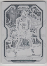 2020-21 Panini Prizm Basketball 76ers Shake Milton #131 Base Black Plate 1/1