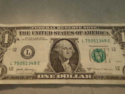 Fancy Serial Number $1 Dollar Bill Birthday Note ~ May 13, 1948 ...5/13/48 - Picture 2 of 2