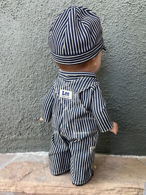 1940's HICKORY STRIPED OVERALLS COMPOSITION BUDDY LEE