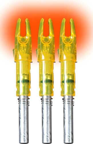 Lumenok Lighted X Nock HD Orange 3 Pack