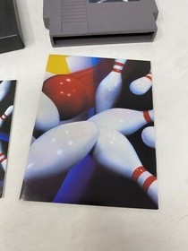 Championship Bowling Game NES Nintendo w/Rare Poster, Manual, Inserts Etc.