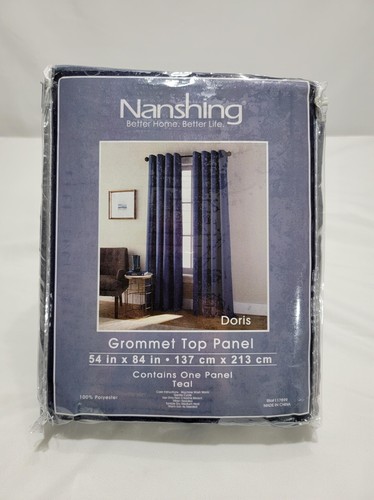 Doris Window Curtain Panel, Navy Blue, Size 54 x 84" (Single) NWT - Picture 5 of 5