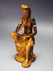 Exquisite Japanese Vintage (late 20thC) Tiger Eye Statue of Maitreya Bodhisattva