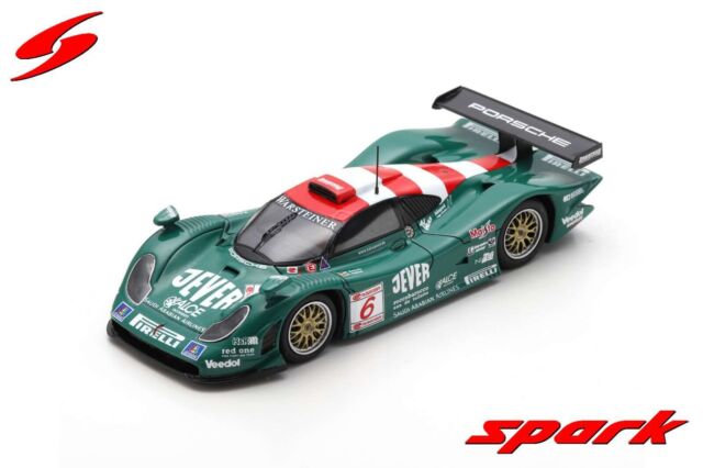 S5996 Spark: 1/43 Porsche 911 GT1-98 #6 FIA GT Championship 3rd Silverstone 1998
