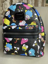 New Loungefly Exclusive Hello Kitty Sanrio Mini Backpack Colorful Fun Print A
