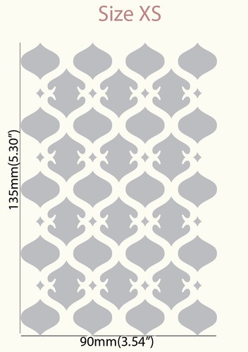 Plantilla marroquí de paredes grandes patrón pintura muebles artesanías reutilizables TE29 - Imagen 11 de 18