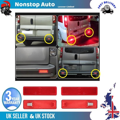 2X Tylny zderzak Reflektor prawy i lewy do RENAULT Master II Trafic III - Zdjęcie 4 z 9