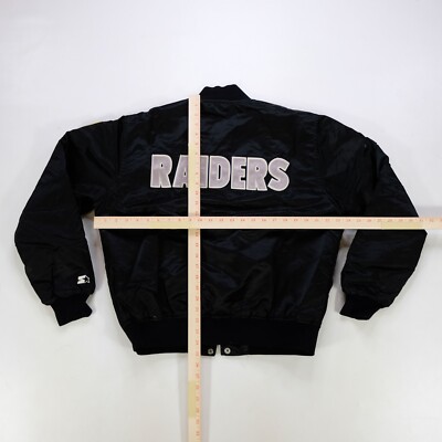 Rare VTG STARTER Los Angeles LA Raiders Satin Varsity Jacket
