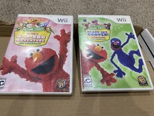 Sesame Street: Elmo's A-to-Zoo Adventure & Ready, Set, Grover! Nintendo Wii