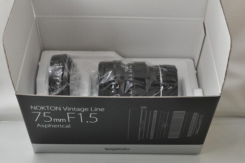 [NEW]Voigtlander NOKTON 75mm F/1.5 Vintage Line Aspherical VM Lens Leica M Black - Foto 2 di 7