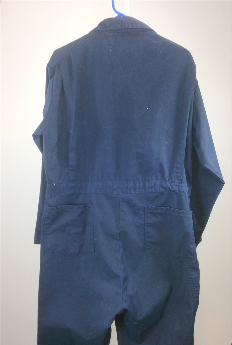 Vintage 70s Universal Overall Co Sz 48 Stonecutter Navy Blue