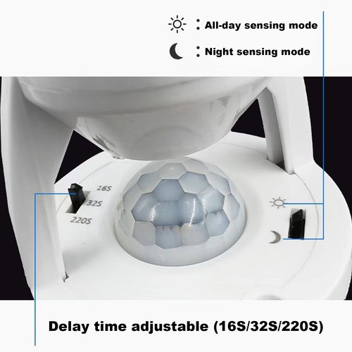Motion Sensor Light Socket E27 Smart Lamp Bulb Holder Adapter Light Bulb Outlet - Picture 5 of 12