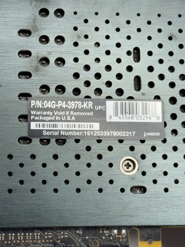 NVIDIA GEFORCE GTX 970 EVGA Graphics Card ACX 2.0 P/N 04G-P4-3978-KR UNTESTED - Picture 8 of 9