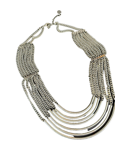 Old Asian Local Silver Necklace …beautiful collection and accent piece - Picture 3 of 5
