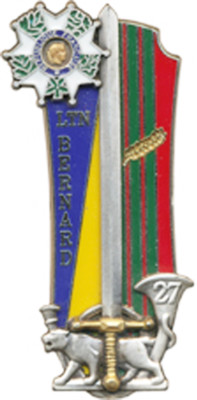 BERNARD, LTN, EOR COET, 27° Chasseur, Legion d Honneur, Balme 4371 (5156)