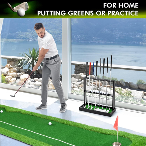 Wooden Golf Putter Stand, Golf Club Holder Stand Floor Display Rack, Golf Club R - 第 4/9 張圖片