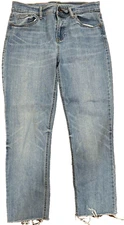 Old Navy Women's Jeans Striaght Ankle Power Jean Inseam 25" Size 8