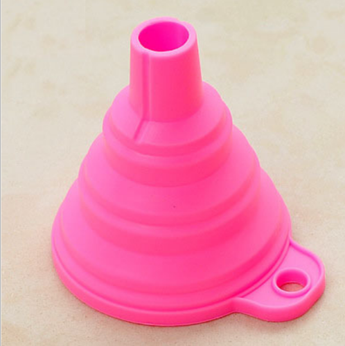 2pcs Foldable Portable Kitchen Tool Silicone Funnel 7.5x7.5cm - Picture 6 of 13