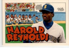 1992 Topps Kids Seattle Mariners Baseball Card #123 Harold Reynolds