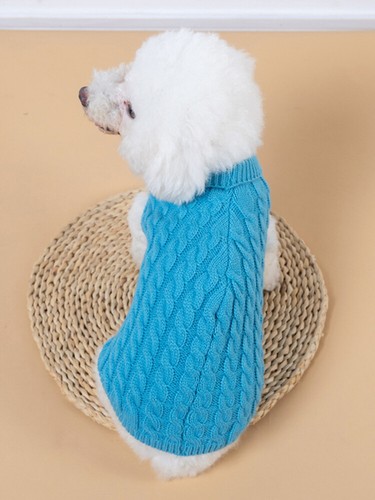 Puppy Dog Sweaters Pullover For Small Dogs Cats Clothes Winter Warm Pet Vest + - Picture 16 of 32