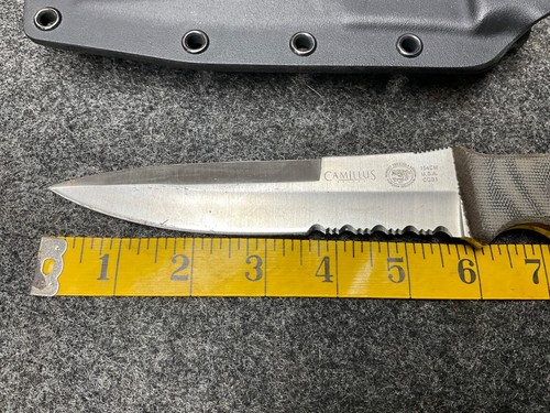 CAMILLUS 154cm, USA, CQB1 FIXED BLADE KNIFE WITH HARD SHELL SHEATH (5428) - Picture 7 of 8